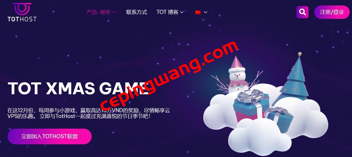 ToTHost:$1.92/月 1GB 8GB SSD 100M不限月流量 越南VPS